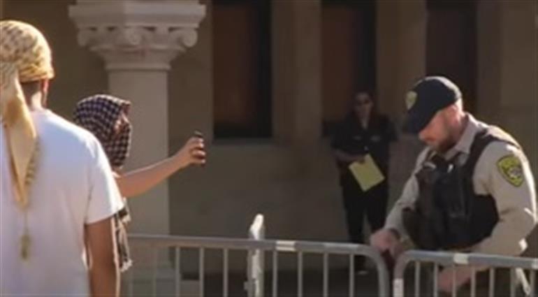 Pro-Palestinian protesters arrested after taking over Stanford University president's office