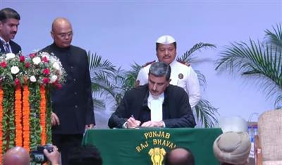 Justice Sheel Nagu took oath as Chief Justice of Punjab and Haryana High Court