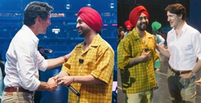 Diljit Dosanjh meets Canadian PM Justin Trudeau at sold-out Canada concert
