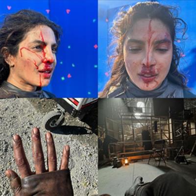 Priyanka Chopra had ‘blood-soaked’ fun on the sets of ‘The Bluff’