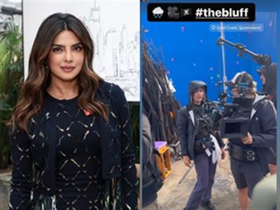 Priyanka Chopra shares BTS of a rainy day from the sets of ‘The Bluff’