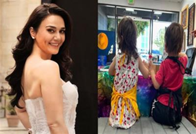 Preity Zinta’s ‘mom schedule is jam packed’ as her twins start school