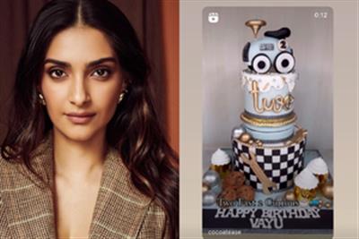 Sonam Kapoor shares glimpse into Vayu’s adorable car themed birthday cake