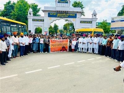 Protest march taken out against rape incidents, Jathedar Jagdeep Singh Cheema participated