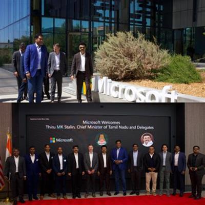 Tamil Nadu CM Stalin visits offices of Apple, Google, Microsoft in US