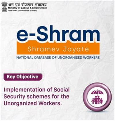 30 crore unorganised workers register on eShram portal in just 3 years