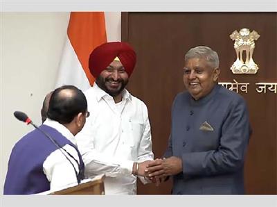 Ravneet Bittu took oath as Rajya Sabha member