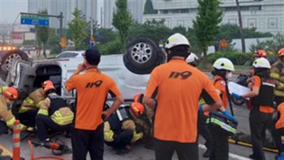 South Korea: 22 injured in car crash on first day of autumn holiday