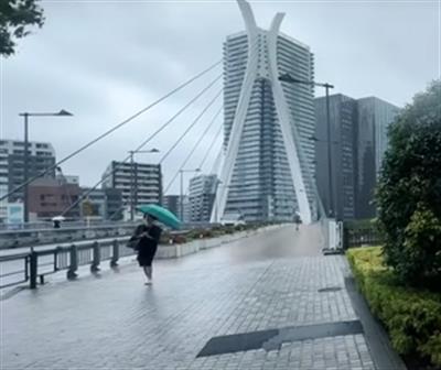 Typhoon Bebinca approaches Japan's Amami Islands