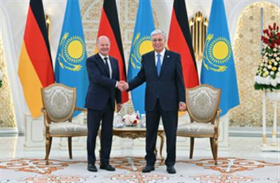 Russia 'invincible militarily', says Kazakh President in meeting with German Chancellor Scholz