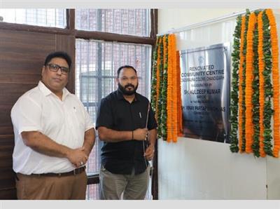 Chandigarh Mayor dedicates renovated Community Centre at Dadumajra to public