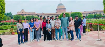 DBU Students Explore the Majestic Rashtrapati Bhawan Gardens