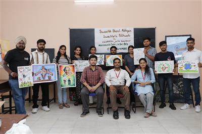 Painting Competitions organised during Swachhatha Pakhwadas at Desh Bhagat University