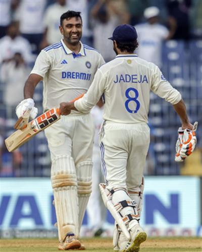 1st Test: Ashwin credits Jadeja for 195 unbeaten partnership in Chennai heat