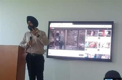 Department of English of Sri Guru Granth Sahib World University Organises an Extension Lecture on National Cinema Day