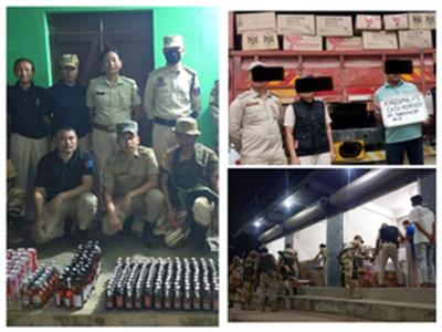 30 held, 9600 liquor bottles seized in dry state Nagaland