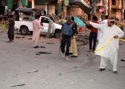 Targeted bomb blast in Pakistan's Quetta injures 12, including policemen