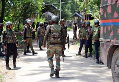 Two terrorists killed, five security personnel injured in ongoing J&K encounter