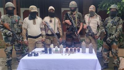 Huge stores of weapons, ammunition and explosives recovered in Manipur