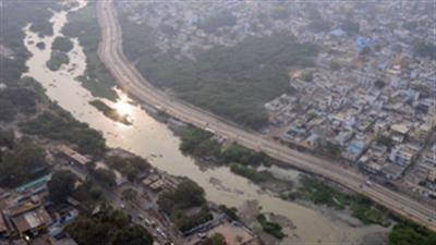 मुसी नदी तल में अवैध मकानों का विध्वंस शुरू