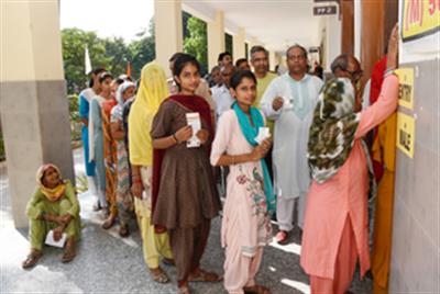 Election to Haryana Assembly sees over 40pc polling