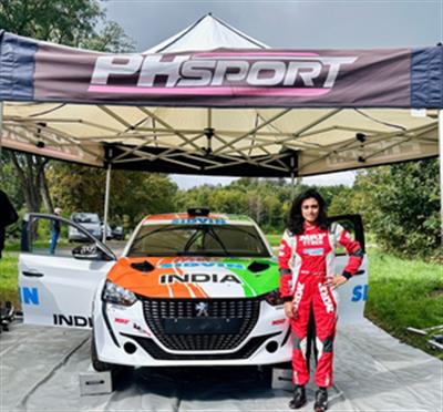 Pragathi Gowda finishes on top of podium in Rallye Montbeliard