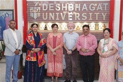 Rehana Ameer Visits Desh Bhagat University, Discusses Collaborative Initiatives with UK Universities