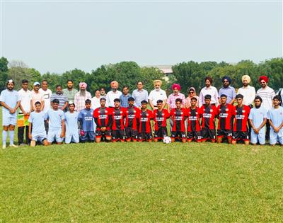 Inauguration of Intercollege Football Tournament at Baba Banda Singh Bahadur Engineering College, Fatehgarh Sahib