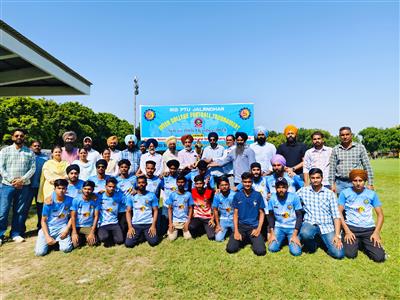 BBSBEC Secures First Runner-Up Position in IKGPTU Intercollege Football Tournament