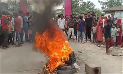 Violent protest in Bihar's Sitamarhi after two killed during idol immersion