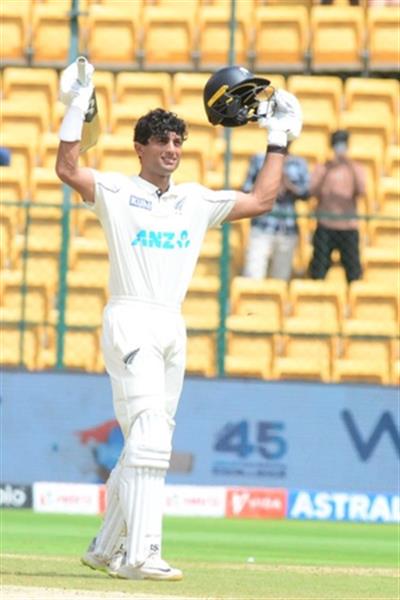 Rachin becomes first New Zealand batter to score Test ton in India since 2012