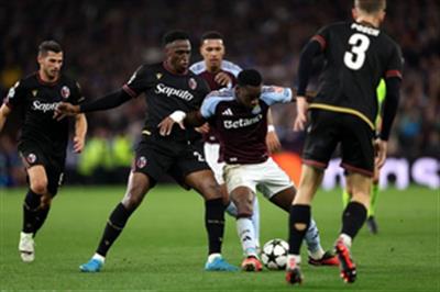 Champions League: Villa go on top; Arsenal beat Shakhtar Donetsk