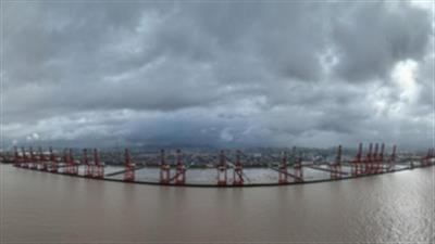 Typhoon Trami approaching south China island city