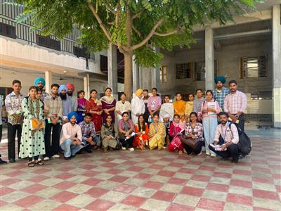 Students of Sri Guru Granth Sahib World Univrrsity Visit Prabh Aasra NGO Jhanjeri