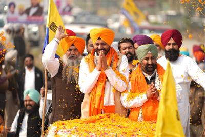 Second Day of the Shukrana Yatra: AAP Punjab Working President Sherry Kalsi Leads the Yatra from Amritsar to Batala