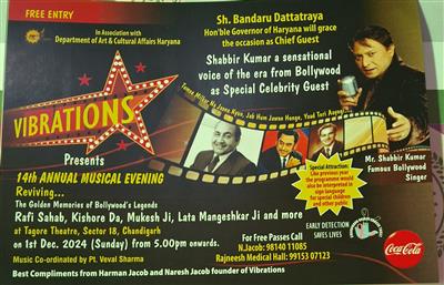 The Legends Musical Evening of “Vibrations Musical Group” in Chandigarh