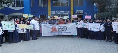 Desh Bhagat University Nursing Students Organize Awareness Rally to Commemorate World AIDS Day