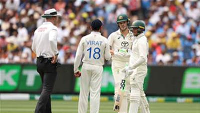 4th Test: Kohli reprimanded for shoulder bump with Konstas