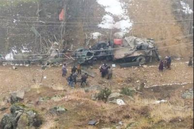 Four army soldiers dead in J&K road accident