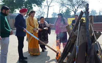 The Festival of Lohri Celebrated with enthusiasm at Desh Bhagat Global School  