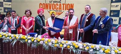 Cabinet Minister Harbhajan Singh ETO attended the Convocation of Desh Bhagat University