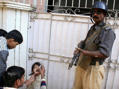 Another policeman guarding polio vaccine team shot dead in Pakistan