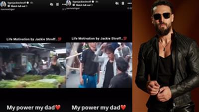 Tiger Shroff says ‘my power my dad’ as he shares action-filled BTS from ‘Baaghi’