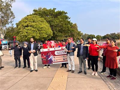 Chandigarh Health Department Organizes Walkathon for 100 Days TB Elimination Campaign