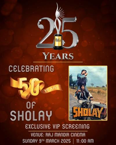 IIFA 2025 to celebrate 50 years of ‘Sholay’ with special tribute at Raj Mandir Cinema