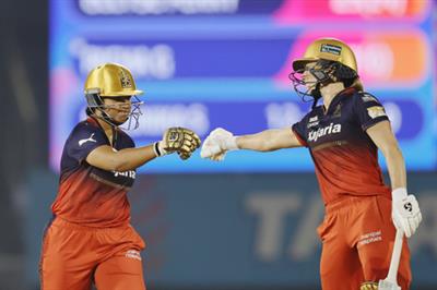 WPL 2025: Mandhana, Perry help RCB post 199/3 against MI in last league match